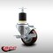 Service Caster 3'' SS Maroon Poly Swivel 1-7/8'' Expanding Stem Caster with Brake SCC-SSEX20S314-PPUB-MRN-TLB-178 - alternate 3